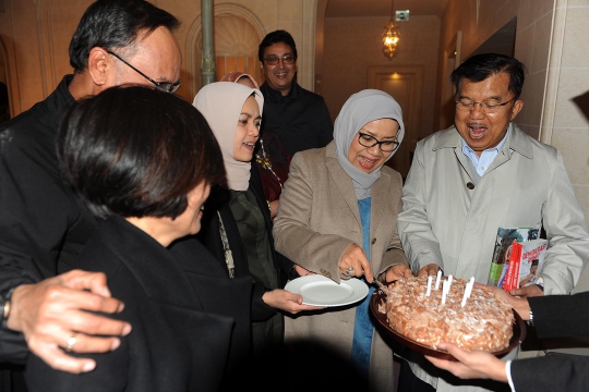 Momen Perayaan Ulang Tahun Jusuf Kalla ke-77 di Forum PBB Swiss