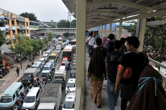 Kemacetan Pasar Tanah Abang saat Ramadan