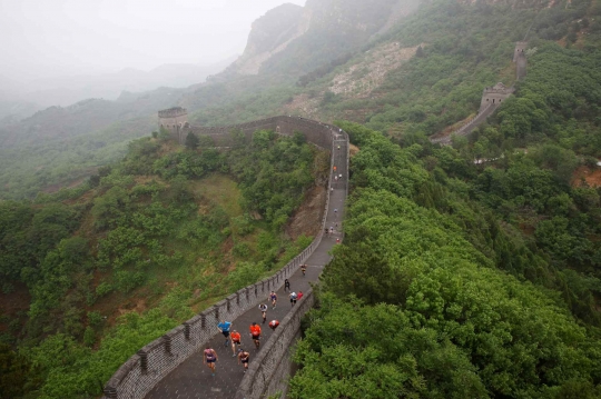 Perjuangan Peserta Maraton Tembok Besar China