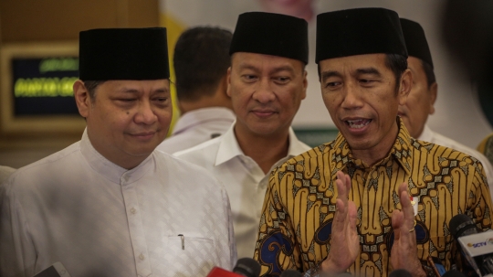 Jokowi dan Jusuf Kalla Hadiri Buka Bersama DPP Partai Golkar