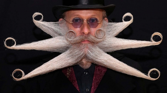 Deretan Gaya Unik di Kejuaraan Jenggot dan Kumis Dunia