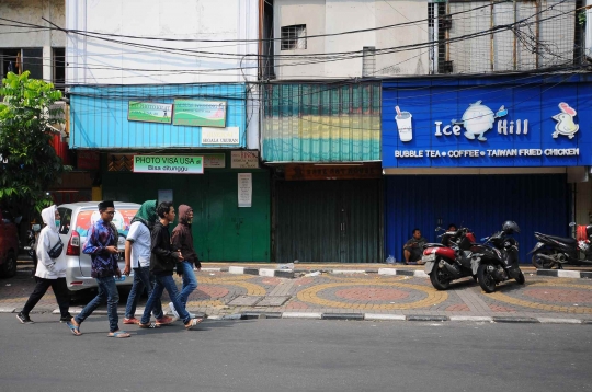 Aksi 22 Mei, Toko dan Perkantoran di Jalan Sabang Tutup