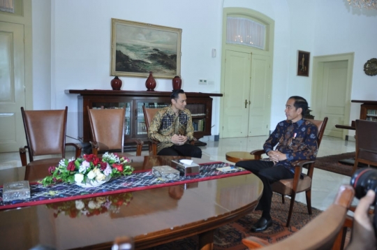 Pertemuan Jokowi dan AHY di Istana Bogor