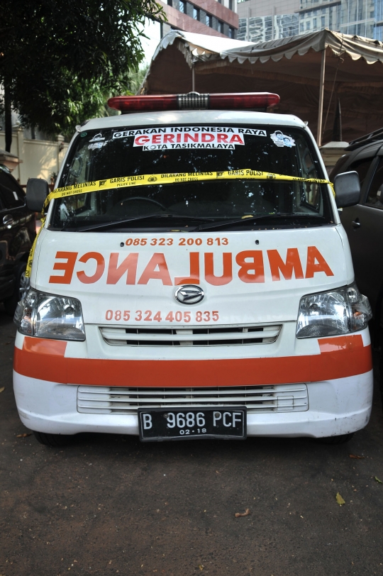 Ini Ambulans Partai Gerindra yang Diamankan Polda Metro Jaya