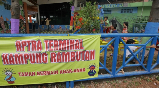 Sambut Arus Mudik Lebaran, Terminal Kampung Rambutan Bangun RPTRA Mini