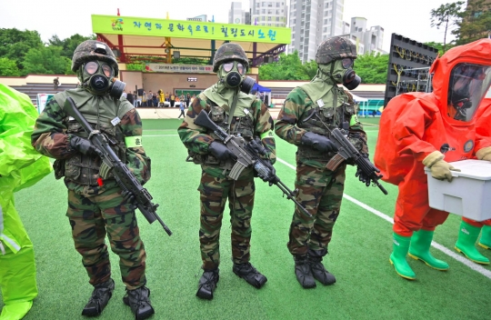 Gaya Militer Korsel Latihan Anti-Teror di Seoul