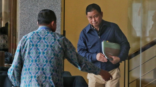 Ekspresi Menteri Ignatius Jonan Usai Jalani Pemeriksaan KPK