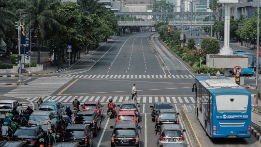 Mendekati Lebaran, Jalanan Jakarta Mulai Lengang