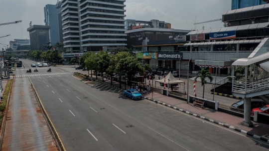 Mendekati Lebaran, Jalanan Jakarta Mulai Lengang