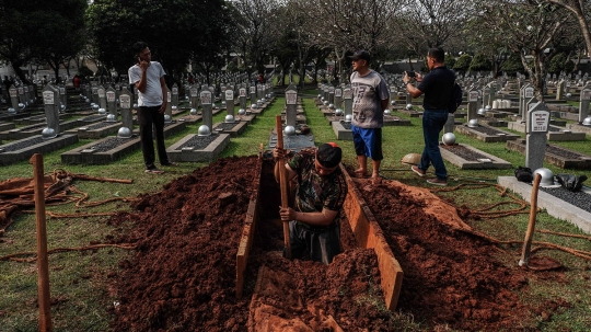 Persiapan Pemakaman Almarhum Ani Yudhoyono di TMP Kalibata