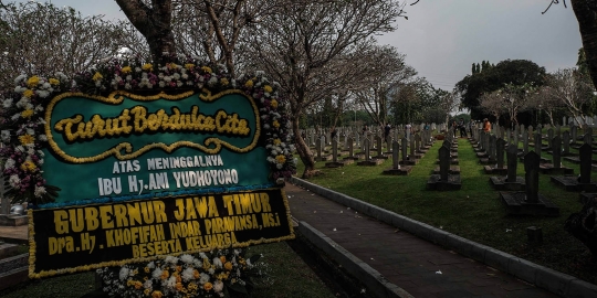Persiapan Pemakaman Almarhum Ani Yudhoyono di TMP Kalibata