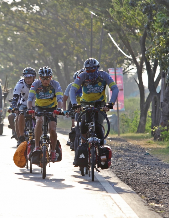 Rombongan Mudik Naik Sepeda dari Tangerang ke Pacitan Jawa Timur