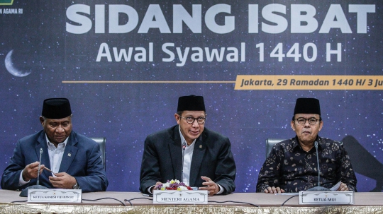 Pemerintah Tetapkan Idul Fitri 1440 H Jatuh pada 5 Juni