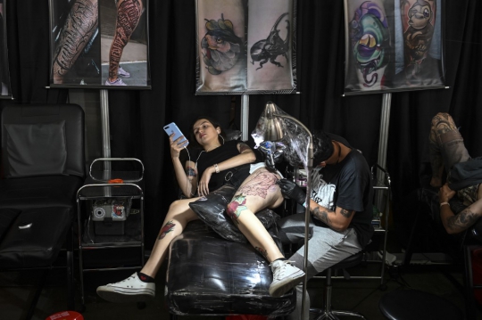 Antusias Pecinta Tato Ikuti Expotattoo Colombia 2019