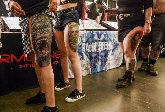 Antusias Pecinta Tato Ikuti Expotattoo Colombia 2019