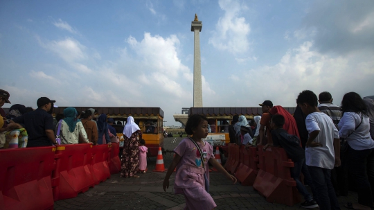 Monas Masih Jadi Lokasi Favorit untuk Habiskan Libur Lebaran