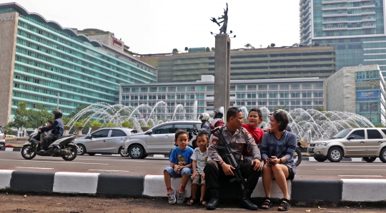 Kisah Polisi Tak Bisa Mudik Lantaran Jaga Ibu Kota