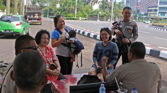 Kisah Polisi Tak Bisa Mudik Lantaran Jaga Ibu Kota