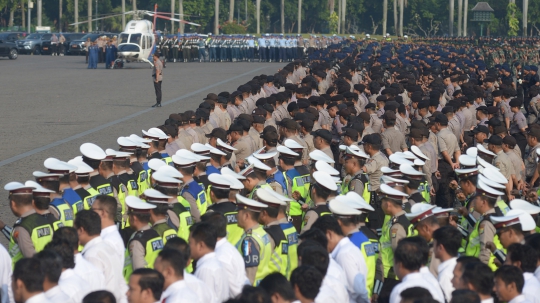 TNI-Polri Gelar Apel Pengamanan Sidang Sengketa Pilpres