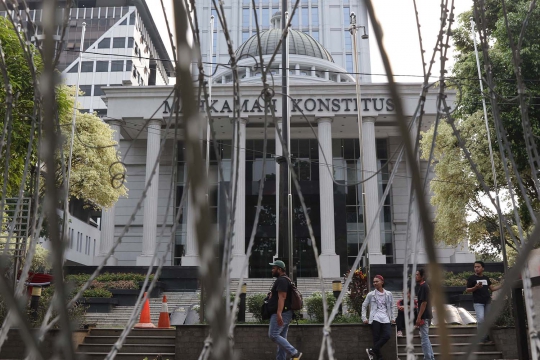 Kondisi Gedung MK Jelang Sidang Perselisihan Hasil Pilpres 2019