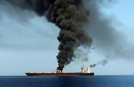 Ini Kapal Tanker yang Diserang Torpedo di Teluk Oman