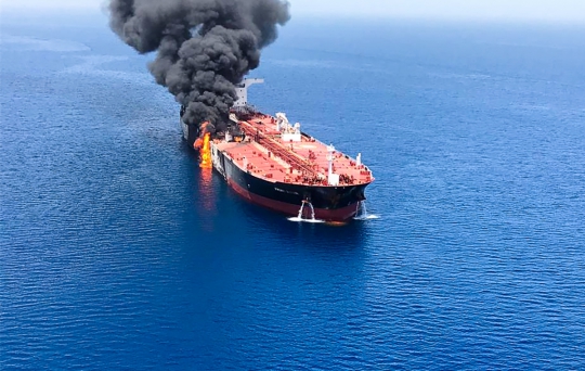 Ini Kapal Tanker yang Diserang Torpedo di Teluk Oman