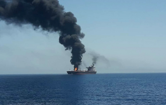Ini Kapal Tanker yang Diserang Torpedo di Teluk Oman