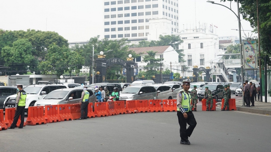 Ada Sidang Sengketa Pilpres, Lalin Jalan Medan Merdeka Timur Tersendat