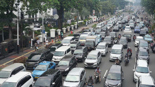 Ada Sidang Sengketa Pilpres, Lalin Jalan Medan Merdeka Timur Tersendat