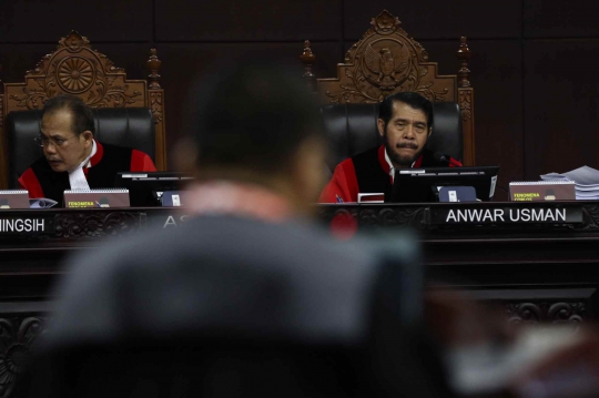 Ekspresi Hadirin Dengar Tuntutan Tim Hukum 02 di Sidang Perselisihan Pilpres 2019