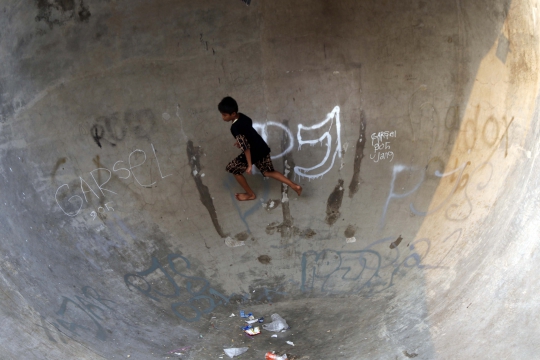 Aksi Vandalisme Kotori Area Skate Park RPTRA Kalijodo