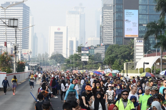 Usai Lebaran, CFD Kembali Dipadati Warga