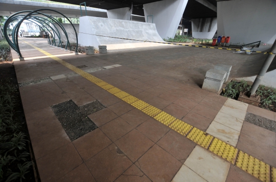 Kondisi Tidak Terawat Skatepark Slipi