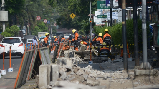 Memantau Revitalisasi Trotoar Cikini Raya Sepanjang 10 Km