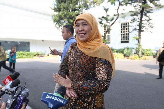 Bahas Infrastruktur, Gubernur Khofifah Temui Presiden di Istana