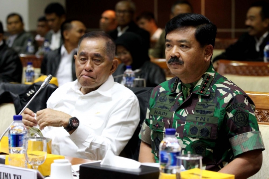 Menhan dan Panglima TNI Bahas Rencana Kerja Bareng DPR