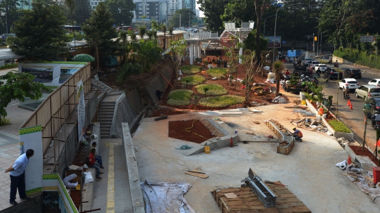 Melihat Pembangunan Taman Spot Budaya Dukuh Atas