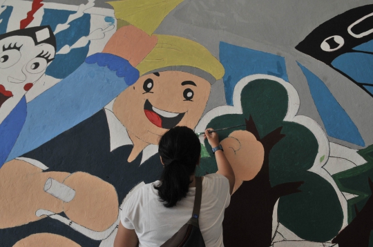 Warna-Warni Mural Sambut HUT DKI Jakarta