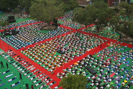 Mencari Ketenangan Diri di Hari Yoga Internasional