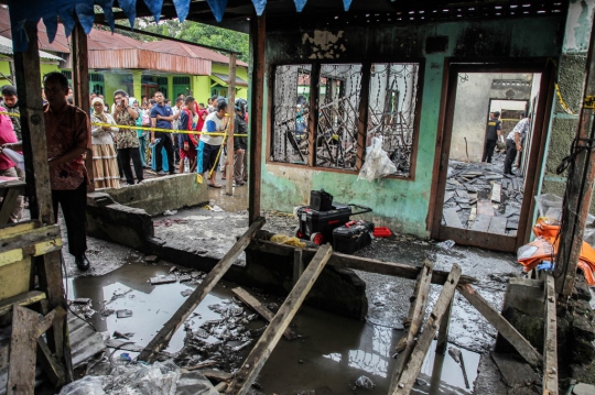 Begini Kondisi Pabrik Korek Api Ilegal yang Terbakar di Langkat