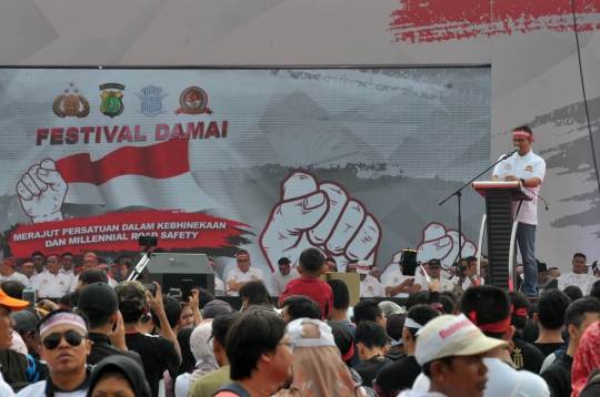 Ratusan Warga Padati Festival Damai di Monas