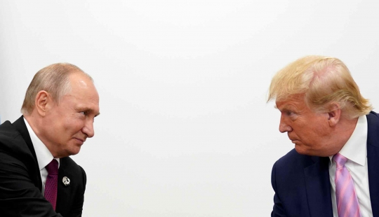 Momen Pertemuan Trump dan Putin di Sela KTT G20