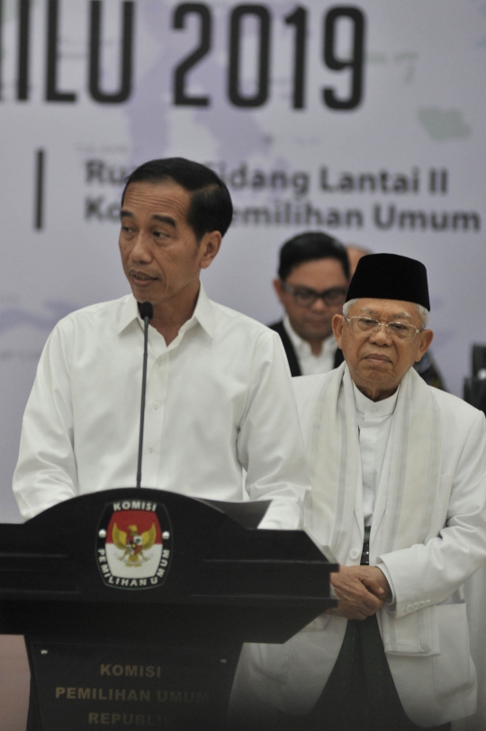 Saat KPU Tetapkan Jokowi-Maruf Sebagai Presiden-Wakil Presiden Terpilih