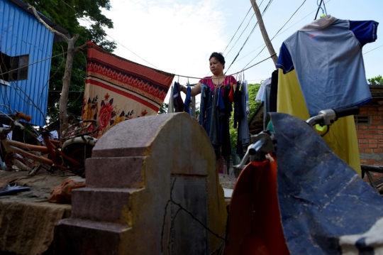 Saat Tanah Makam Menjadi Tempat Tinggal Masyarakat Miskin di Kamboja
