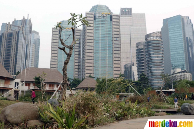 Foto Kurang Perawatan Sejumlah Tanaman Hutan Kota Gbk