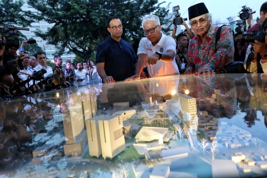 Anies Baswedan Resmikan Groundbreaking Revitalisasi Taman Ismail Marzuki