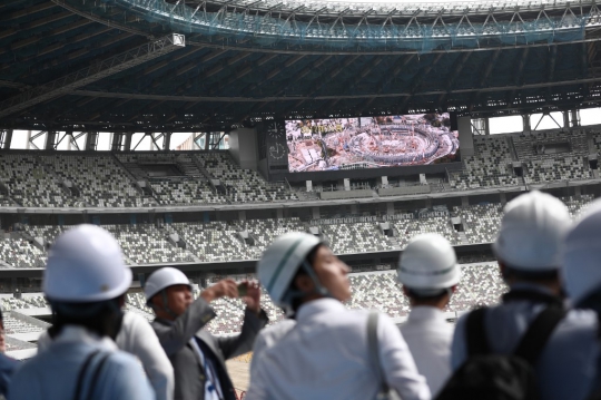 Melihat Pembangunan Stadion Olimpiade Tokyo yang Hampir Selesai