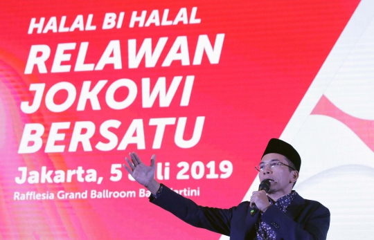 TGB hingga Budi Karya Hadiri Halalbihalal Relawan Jokowi Bersatu