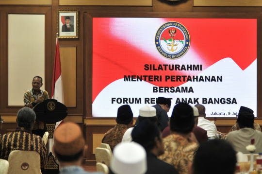 Menhan Gelar Silaturahmi Bersama Forum Rekat Anak Bangsa