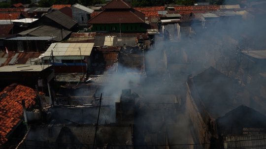 Permukiman Padat di Manggarai Hangus Terbakar